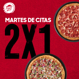 2x1 Todas la Pizzas y Todos los Sabores