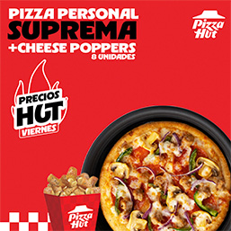 Pizza Personal + Cheese Poppers